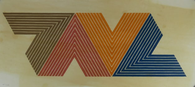 FRANK STELLA 'V SERIES' SIGNED PRINT