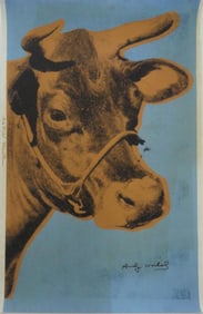 ANDY WARHOL BROWN COW LITHOGRAPH SIGNED