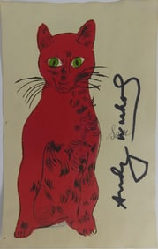 ANDY WARHOL 'CATS NAME(D) SAM' SIGNED OFFSET LITHO