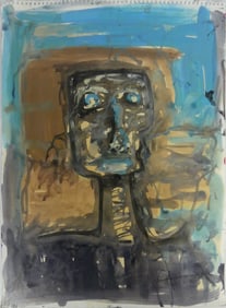 MAXIMO CAMINERO MIXED MEDIA PAINTING ON PAPER