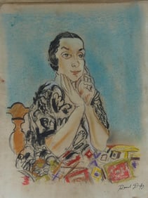 RAOUL DUFY (AFTER) 'MRS. DUFY' PASTEL ON PAPER