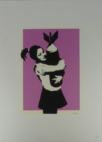 BANKSY 'BOMB HUGGER' LITHOGRAPH