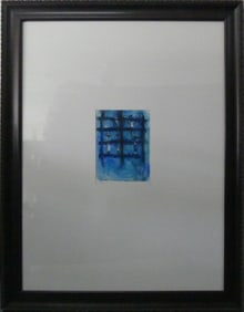 'THE BATHERS' ABSTRACT PAINTING ON PAPER