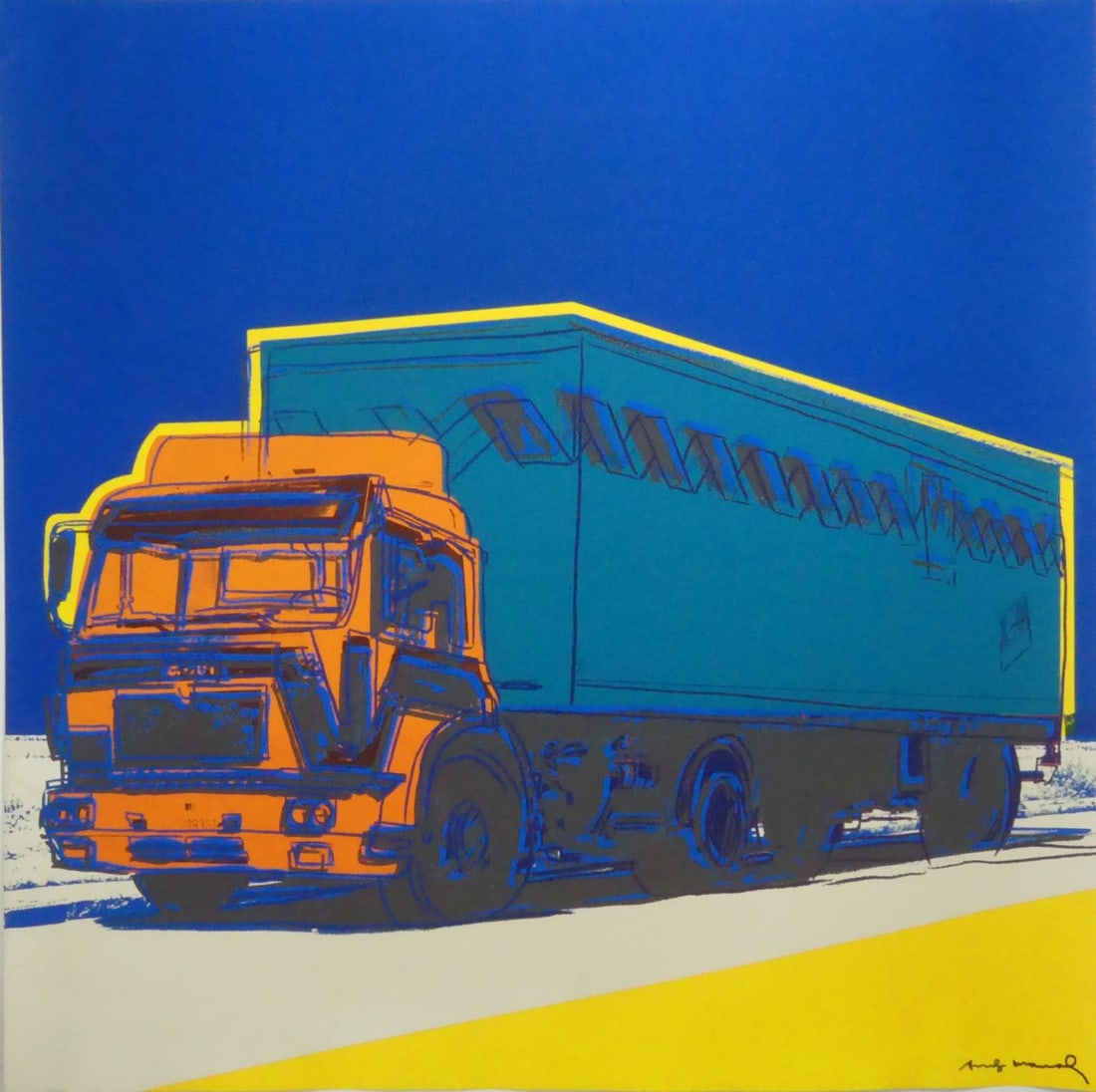 ANDY WARHOL 'TRUCK' SIGNED PRINT (1 of 6)