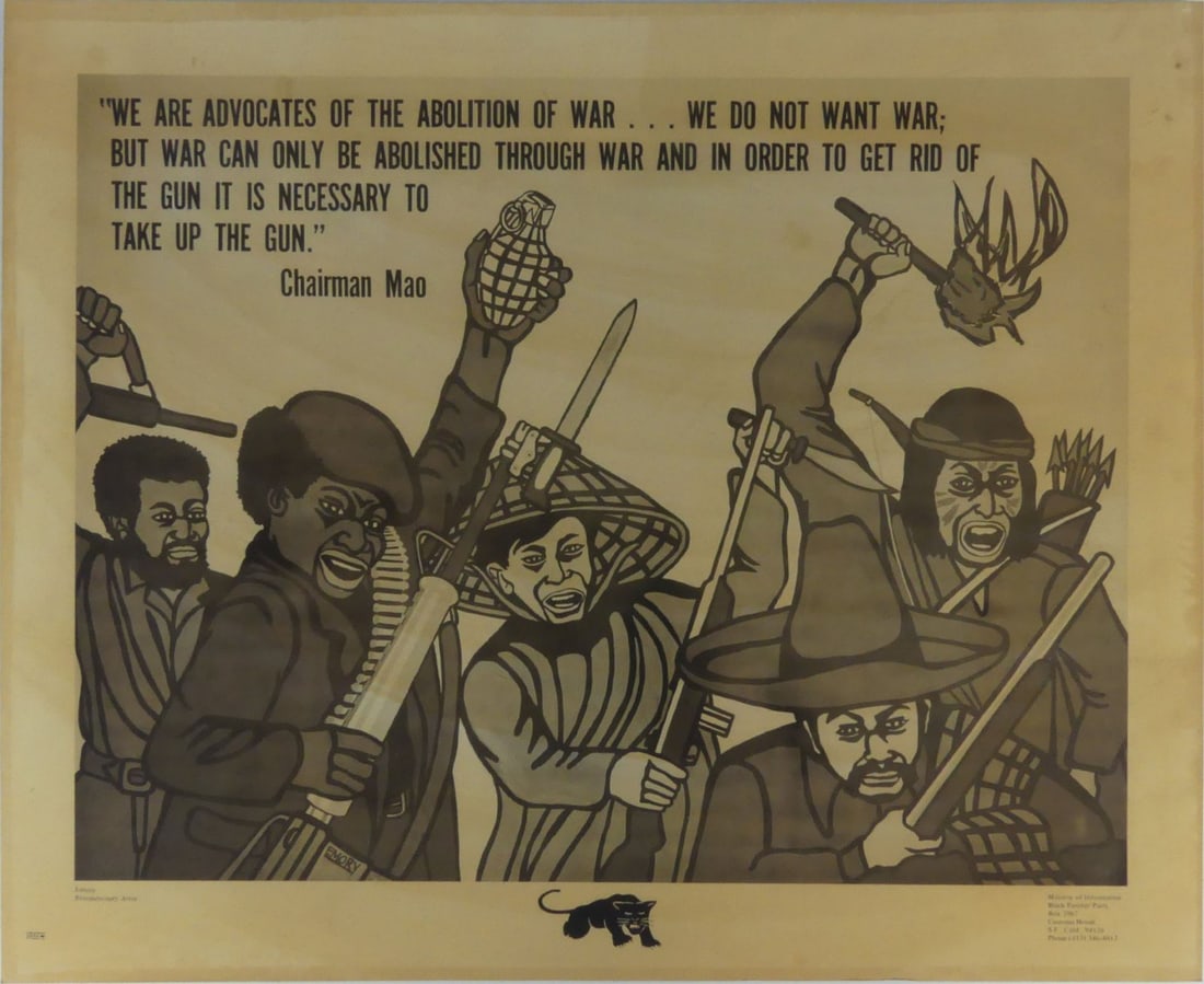 EMORY DOUGLAS 'CHAIRMAN MAO' BLACK PANTHER POSTER (1 of 4)