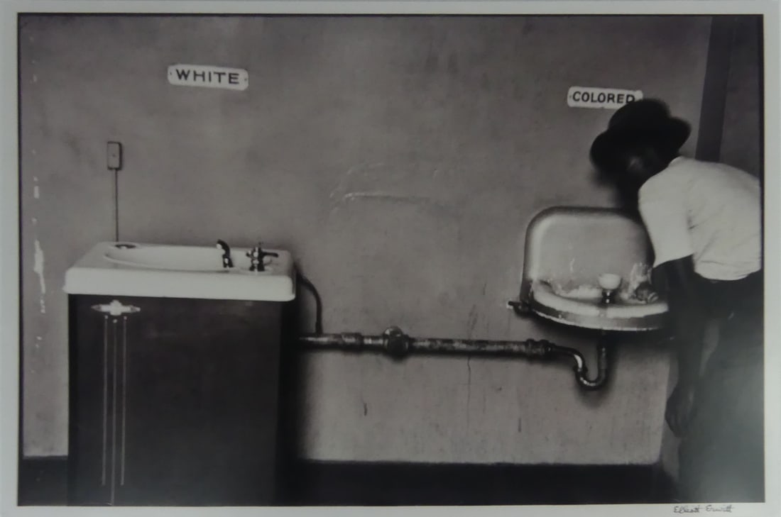 ELLIOT ERWITT 'WILMINGTON, NORTH CAROLINA': Elliott Erwitt 'Wilmington, North Carolina, 1950' photo print. Printed later. Mounted to foamboard. Measures 18" x 12".