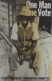 DANNY LYON 'ONE MAN ONE VOTE' POSTER