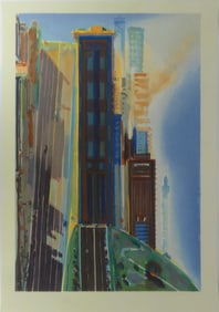 WAYNE THIEBAUD 'HILL STREET' PRINT IN COLORS