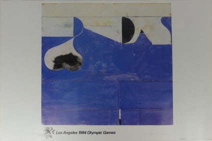 RICHARD DIEBENKORN 1984 OLYMPIC GAMES SIGNED
