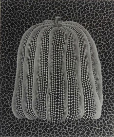 YAYOI KUSAMA 'BLACK & WHITE PUMPKIN' PRINT