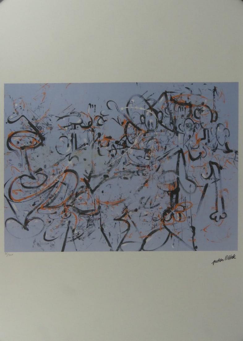 JACKSON POLLOCK 'DEPRESSED FIGURES' LITHOGRAPH (1 of 8)