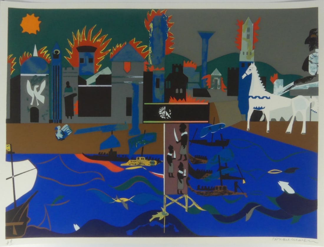 ROMARE BEARDEN 'THE FALL OF TROY' (1 of 6)