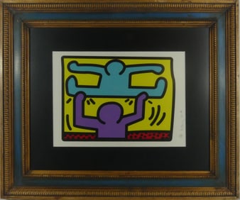 KEITH HARING 'PLATE 4, POP SHOP I' SCREENPRINT