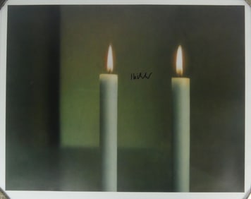 GERHARD RICHTER 'TWO CANDLES' SIGNED LITHOGRAPH