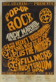 ANDY WARHOL 'VELVET UNDERGROUND' POSTER