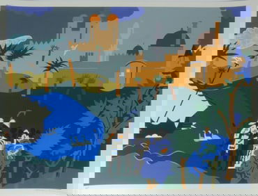 ROMARE BEARDEN 'ODYSSEUS LEAVES NAUSICAA'