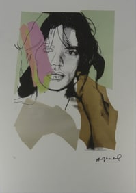 ANDY WARHOL 'MICK JAGGER' LITHOGRAPH