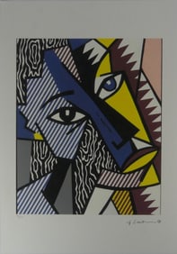ROY LICHTENSTEIN 'HEAD' LITHOGRAPH