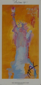 PETER MAX 'CORCORAN GALLERY' SIGNED POSTER