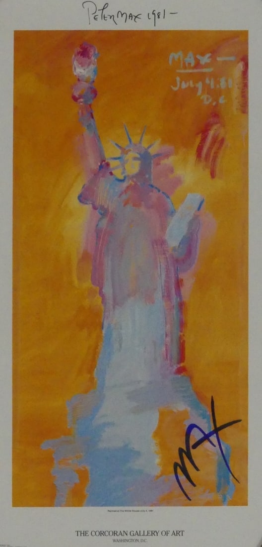 PETER MAX 'CORCORAN GALLERY' SIGNED POSTER (1 of 10)