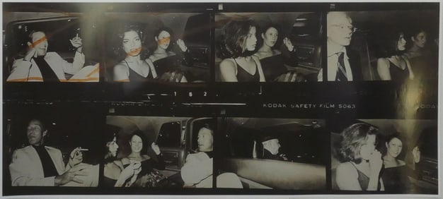 ANDY WARHOL 'BIANCA JAGGER' CONTACT SHEET