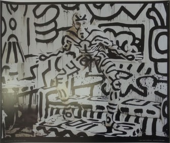 ANNIE LEIBOVITZ 'KEITH HARING' NEW YORK CITY, 1986