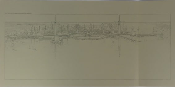 FRANK LLOYD WRIGHT WOLF LAKE AMUSEMENT PARK LITHO