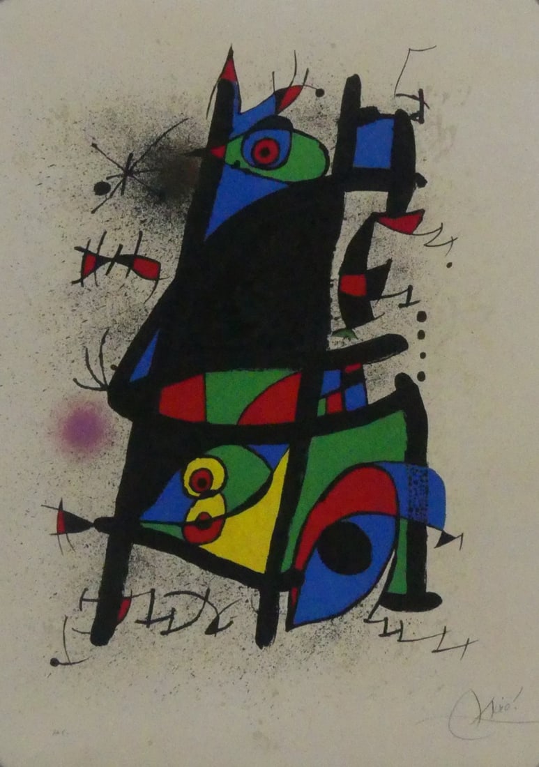 JOAN MIRO 'LA GESTATION DES COULEURS' (1 of 7)