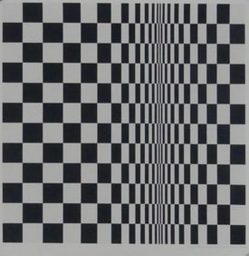 BRIDGET RILEY 'MOVEMENT IN SQUARES' LITHOGRAPH
