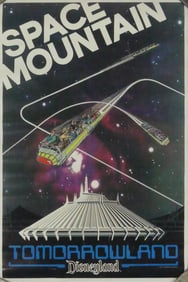 DISNEYLAND SPACE MOUNTAIN TOMORROWLAND POSTER