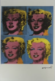 ANDY WARHOL 'FOUR MARYILYNS' LITHOGRAPH