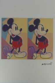 ANDY WARHOL 'DOUBLE MICKEY MOUSE' LITHOGRAPH