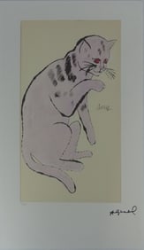 ANDY WARHOL 'CAT SAM' LITHOGRAPH