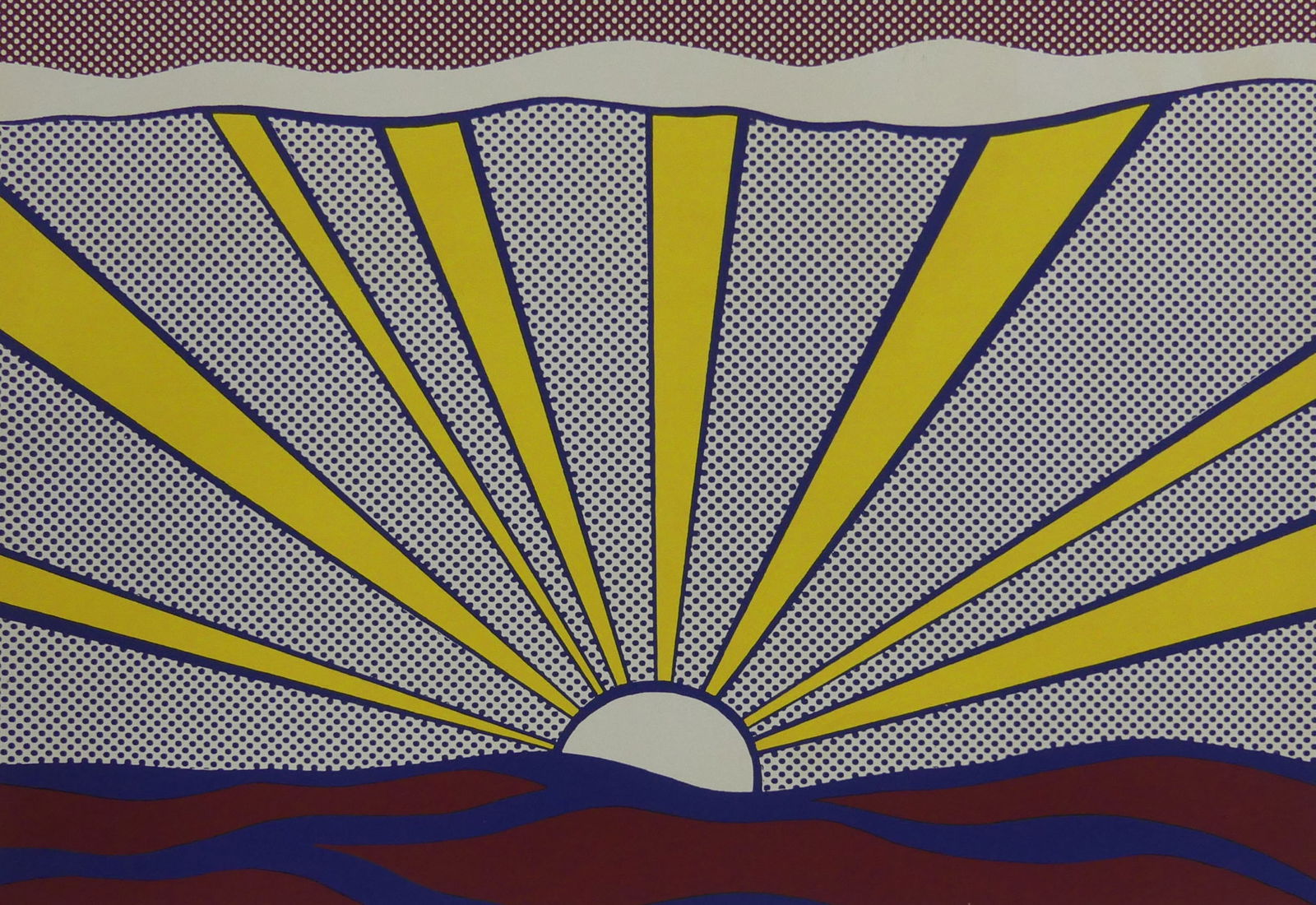 ROY LICHTENSTEIN 'SUNRISE' SIGNED LITHOGRAPH