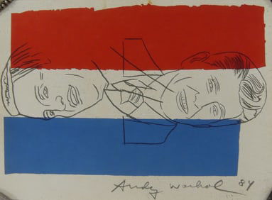 ANDY WARHOL 'ELECTION NIGHT' SIGNED INVITATION