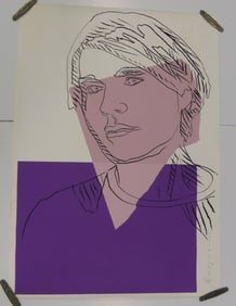 ANDY WARHOL 'SELF PORTRAIT' SIGNED LITHOGRAPH