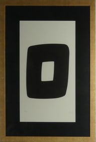 ELLSWORTH KELLY 'BLACK WITH WHITE' LITHOGRAPH