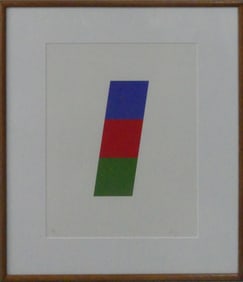 ELLSWORTH KELLY 'BLUE, RED-ORANGE, GREEN' LITHO
