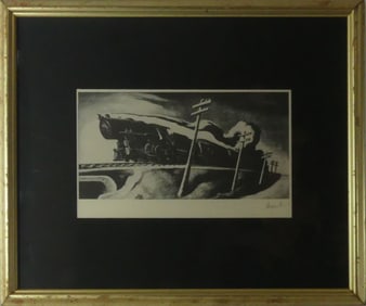 THOMAS HART BENTON 'GOING WEST' SIGNED LITHOGRAPH