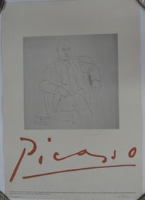 PABLO PICASSO 'MAX JACOB' EXHIBITION POSTER SIGNED