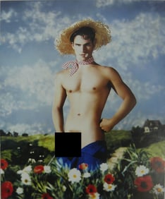 PIERRE ET GILLES 'MALE NUDE' PHOTO LITHO