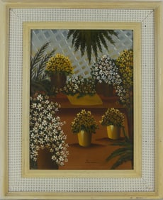 LARSON 'FLOWERS' OIL PAINTING ON CANVAS