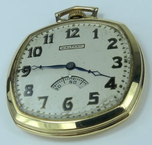 WALTHAM 12S 17J SECOMETER POCKET WATCH
