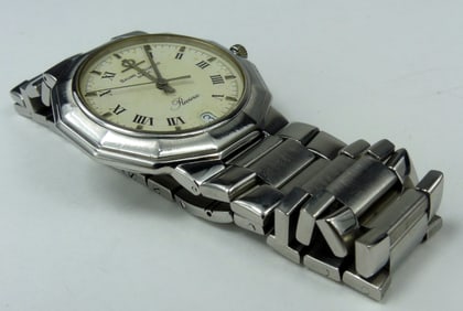 BAUME & MERCIER RIVIERA STAINLESS WRISTWATCH