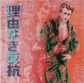 ANDY WARHOL 'REBEL WITHOUT A CAUSE' SCREENPRINT
