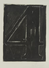 JASPER JOHNS 'FIGURE 4' SIGNED ETCHING