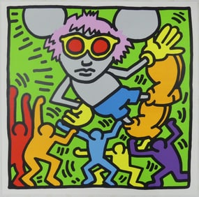 KEITH HARING 'ANDY MOUSE I' SILKSCREEN