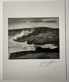 ANSEL ADAMS 'COASTAL' HAND SIGNED PHOTO-LITHO