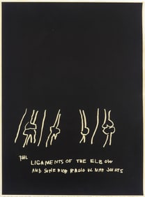 JEAN-MICHEL BASQUIAT 'THE LIGAMENTS' SCREENPRINT