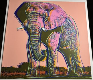 ANDY WARHOL 'AFRICAN ELEPHANT' SCREENPRINT